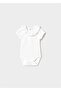 Baby Girl Ruffle Collar Bodysuit Badi White 1757