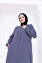 Women's Islamic Clothing Araboy Sade Aerobin Daily Cap & Ferace Gray - 6
