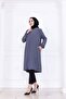 Women's Islamic Clothing Araboy Sade Aerobin Daily Cap & Ferace Gray - 4