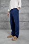 Men's Trousers Nmrc Muslin Navy Blue Oversize Baggy Loose Fit