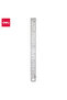 Deli E8462 Steel Ruler, 20cm (8 Inch), Metric/Inch Scale, Silver – For Precision Use