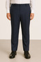 Baba Men's Navy Blue Classic Cut Large Size Fabric Trousers