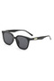 Geometric Gold Black Bone Frame Black Glass Women Sunglasses Llt01 - 6