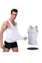 Men's Tank Top Corset Chest Gynecomastia and Belly Recovery Corset - White - 4