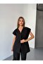 Black Vest with Tie-Up Detail and High Waist Pants Set – Lined, Modern and Stylish Two-Piece Set 150 - 6