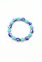 Blue Ceramic Stone Evil Eye Beaded Bracelet - 2