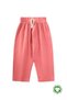 Organic Ruffled Waist Wide Cut Muslin Trousers 1-8 Years Coral