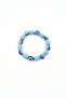 Blue Ceramic Stone Evil Eye Beaded Bracelet