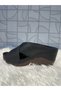 Brn 1035 Women's Black Genuine Leather Cross Band Detail Comford Wedge Heel Daily Orthopedic Slippers - 4