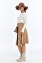 Women's Genuine Leather Suede Skirt - 3