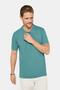 Men's Slim Fit 100% Cotton Soft Texture 5 Pack Navy-White-Red-Stone-Blue Plain Polo Neck T-Shirt - 6