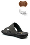 Genuine Real Leather Men's Slippers Lightweight Slippers Leather Syringe Smoked - 7