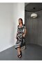 Women's Square Neck Short Sleeve Long Summer Viscose Dress - 6