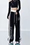 Zip Detail Sweatpants Drawstring Unisex Baggy - 5