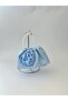 Shiny Satin Rose Pearl Portfolio Evening Dress Handbag