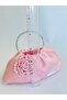 Shiny Satin Rose Portfolio Evening Dress Handbag - 3