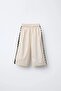 Girls' Wave Stripe Summer Set – Suspender Blouse & Wide Leg Pants - 7
