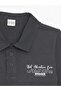 Lcw Kids Anthracite Polo Neck Printed Short Sleeve Boy's T-Shirt - 3