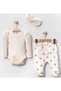 Watermelon Sleeve Heart Baby Girl Set - 4