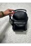 Zippered Leather Backpack - 3
