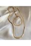 Bade Jewelry Ezme Italian Chain Steel Necklace and Bracelet Set - 2