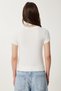 Women's Ecru V-Neck Seasonal Knitted Blouse Ub00386 - 4
