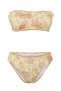 Shawl Pattern Embroidered Strapless Covered Regular Waist Bikini Set Tbess25Bt00138 - 7