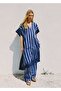 Two-Color Striped Woven Lyocell Tunic - 8