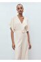 Long Jumpsuit with Buckle Belt