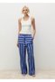 Two-Tone Striped Woven Lyocell Pants - 2
