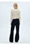 Openwork Detailed Knitted Print Cardigan - 4