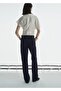 High Waist Straight Cut Rinse Wash Jean - 4