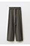 Belted Pencil Fabric Pants - 3