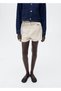 Paperbag Shorts with Curled Hem and Belt - 8