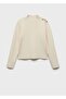 Knitted Sweater with Button Detail - 3