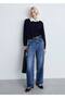 Contrast Collar Knitwear Sweater - 2