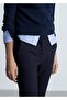 Straight Cut Trousers with Pens - 8