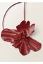 Thin Leather Belt with Flower