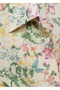 Floral Linen Knot Detailed Shirt - 7
