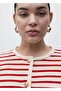 Striped Knitted Cardigan - 5