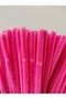 100 Pieces Dark Pink Chenille, Feathered Wire Suitable for Flower Making, 30 cm 6 mm - 3