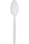 Heavy Duty Plastic Spoons White, 50 Pieces DSPHDW6 - 2