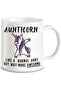 Classic Mugs Coffee Cup with Funny Aunticorn Design