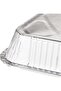 Disposable Food Storage, Take away Aluminium Rectangle Container Silver 1200ml with Lid, 50 - 3