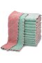Dish towels microfiber cleaning cloth - 10 pack (green & grey) - 6