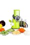 Cheese Grater Manual Rotary Vegetable Slicer Fruit Shredder Meat Grinder Drum Grater with 3 Stainle - 4