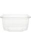 Disposable PET, Clear, Food Storage, Deli Container Square 12 ounce with Lid, 10 Pieces - 4