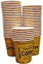 Disposable Paper Tea Cups 50-Piece Set, Yellow