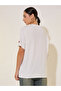 Round Neck Sleeve Embroidered Detail T-shirt - 5