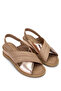 Women's Genuine Leather Nude Heeled Sandals - 2